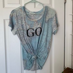 wildfox 'go' map t-shirt